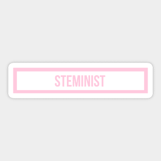 Steminist Pink Sticker